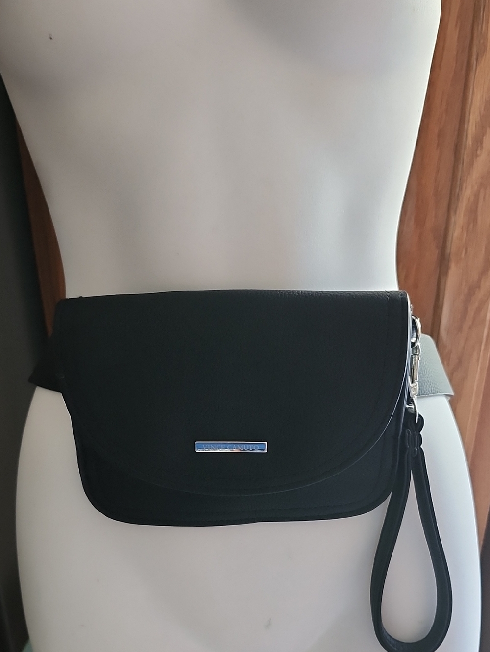 Vince Camuto Black Belt Bag/Wristlet